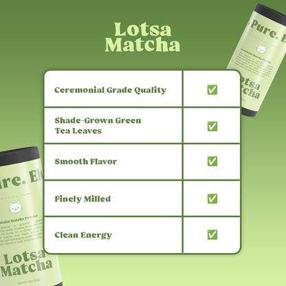 Lotsa Matcha™ Ceremonial Matcha Powder